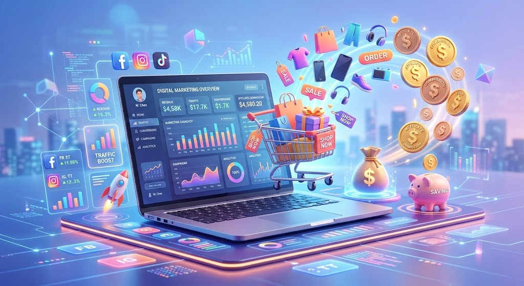 Affiliate marketing side income ideas for students