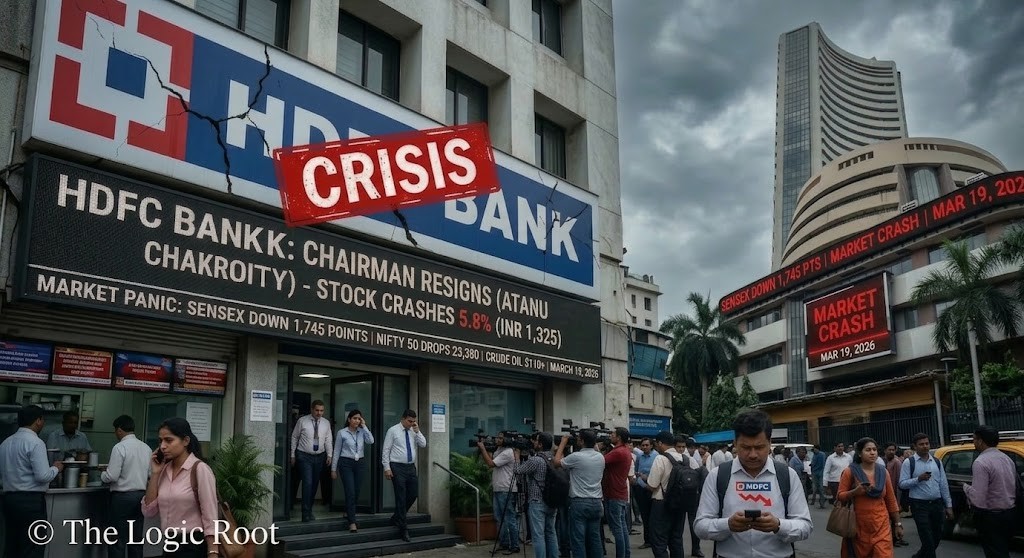 Stock Market Crash Today as Sensex falls 1700 points amid HDFC Bank crisis