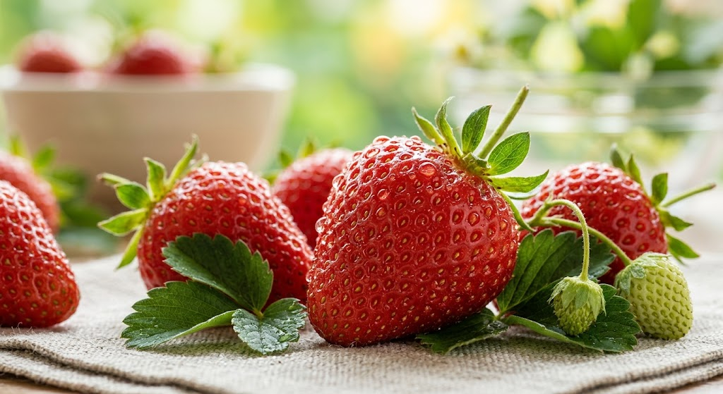 स्ट्रॉबेरी के फायदे strawberry skin fruit