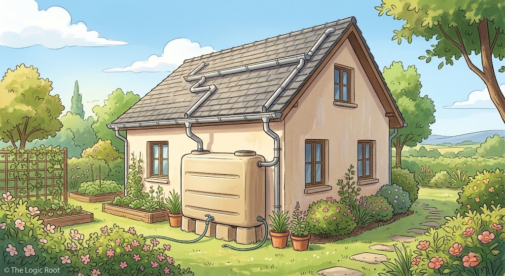 Rainwater harvesting water conservation method