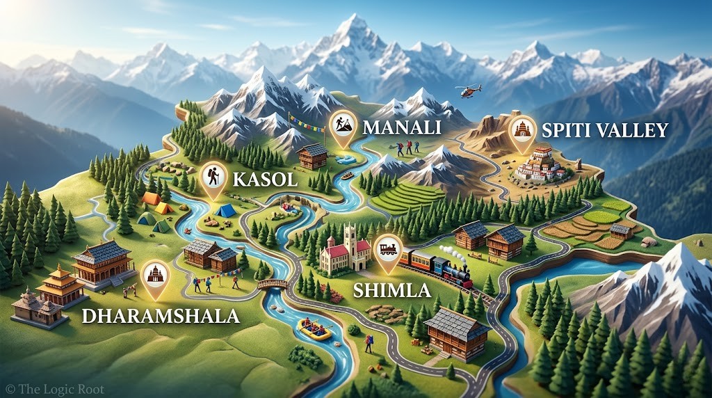 Himachal Pradesh के सबसे खूबसूरत पर्यटन स्थल