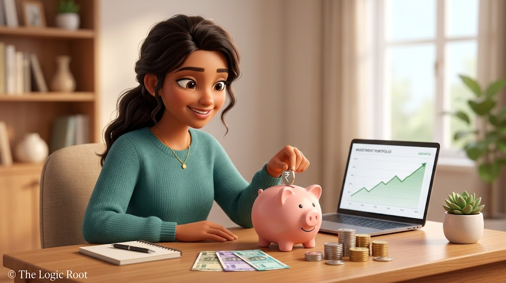 20 percent savings investment piggy bank SIP growth India