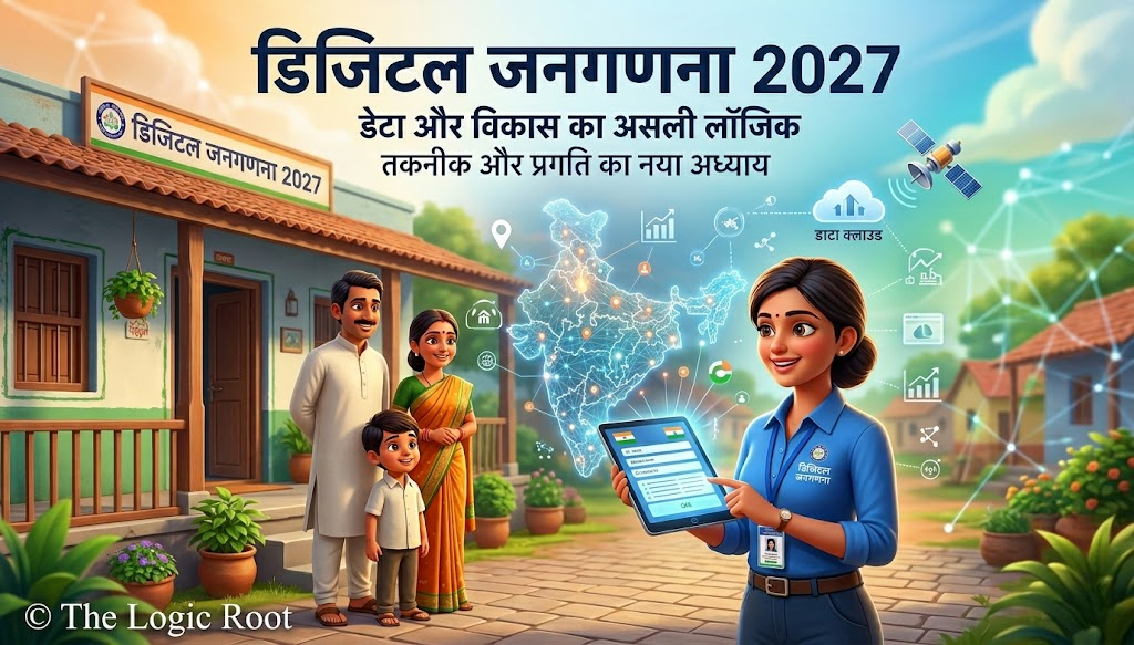 Digital Census 2027 India digital population data collection concept