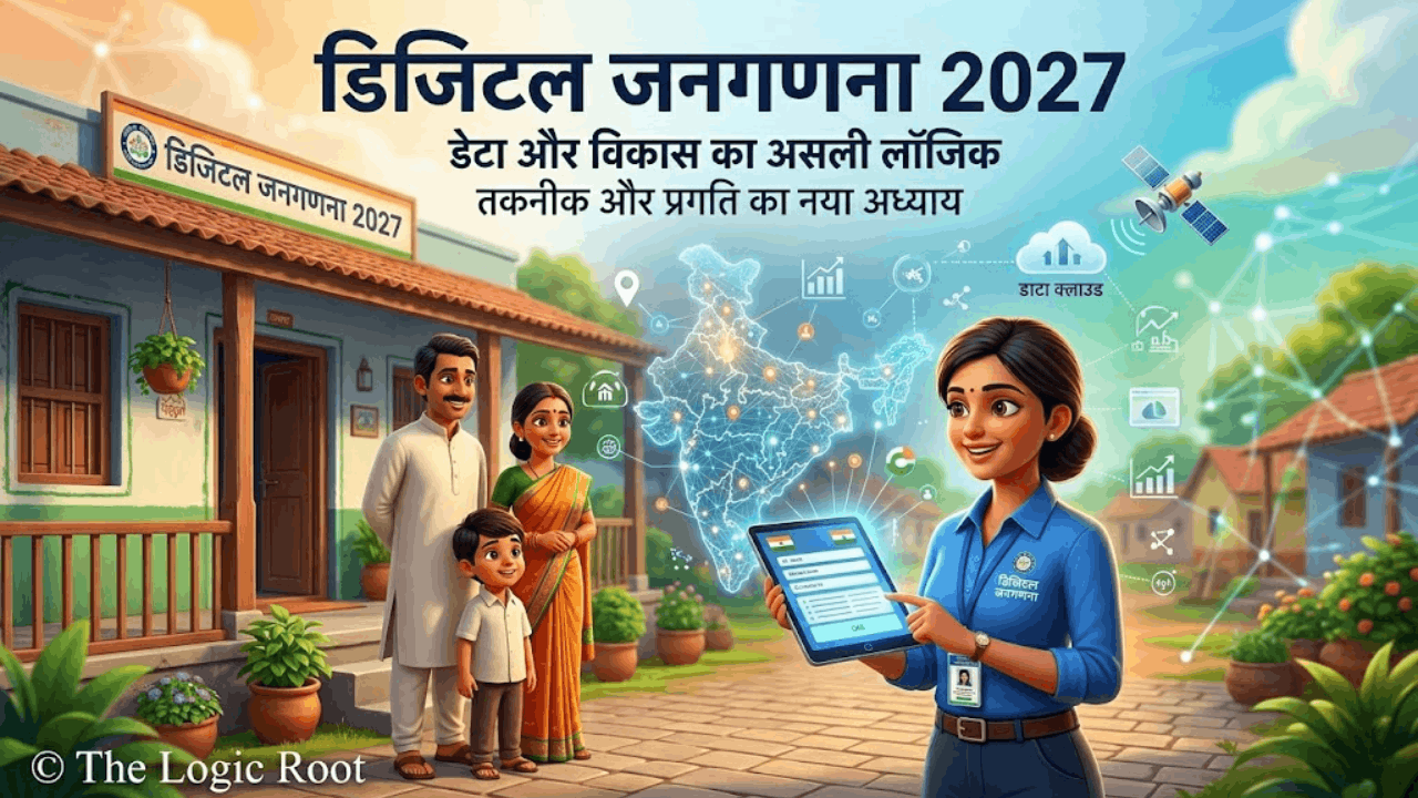 Digital Census 2027 India digital population data collection concept