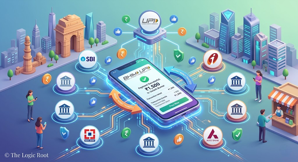 how UPI works instant bank transfer India