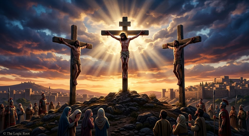 Crucifixion of Jesus Christ at Golgotha