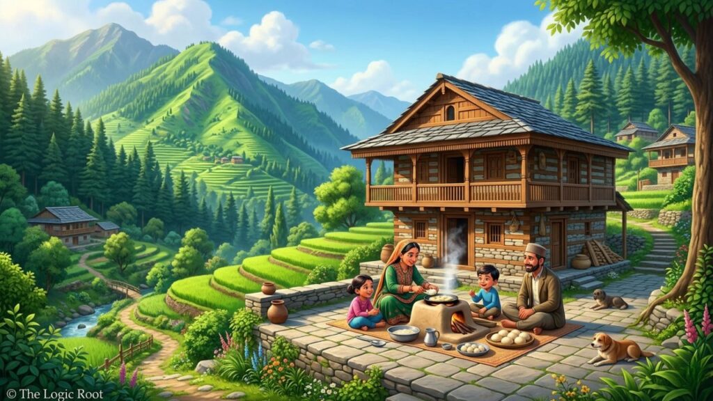 himachal green hills traditional food siddu village life mountain cuisine