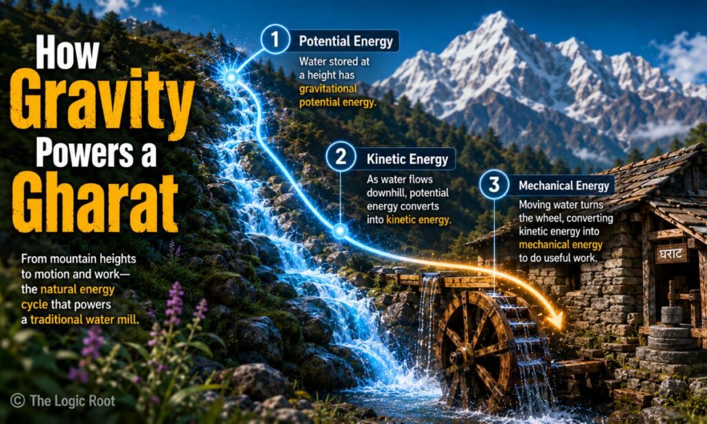 Gravity powered gharat energy conversion