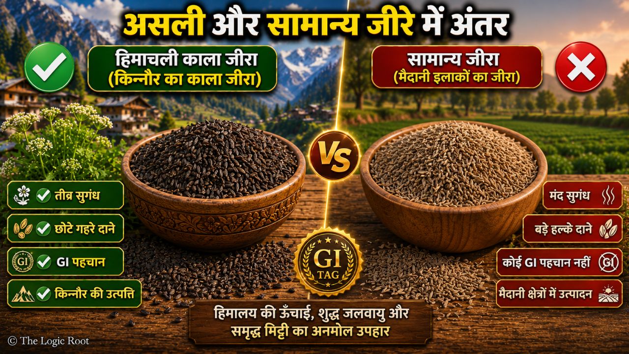 Authentic Himachali Kala Zeera vs ordinary cumin comparison
