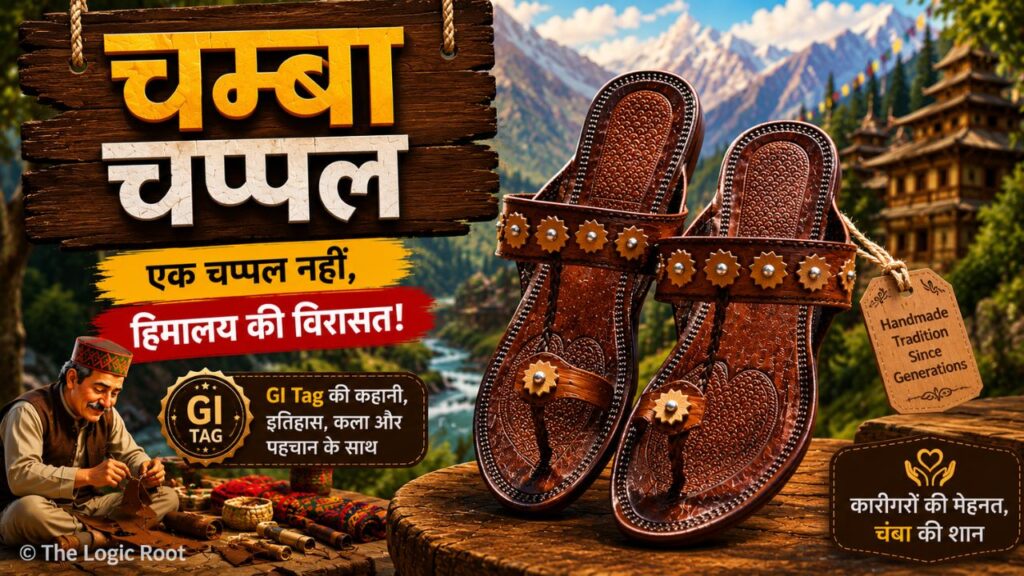 Chamba Chappal GI Tag handmade leather footwear from Chamba Himachal Pradesh traditional Himalayan craft