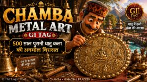 Chamba Metal Art GI Tag handcrafted brass artwork by a traditional Himachali artisan