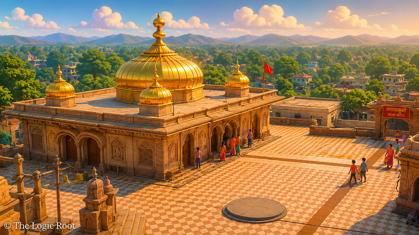 Akbar Golden Umbrella Jwalamukhi Temple 1