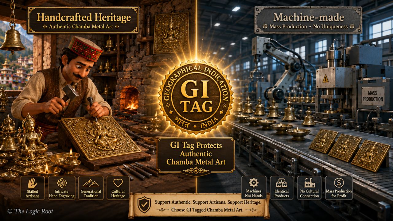 Authentic Chamba Metal Art protected by GI Tag