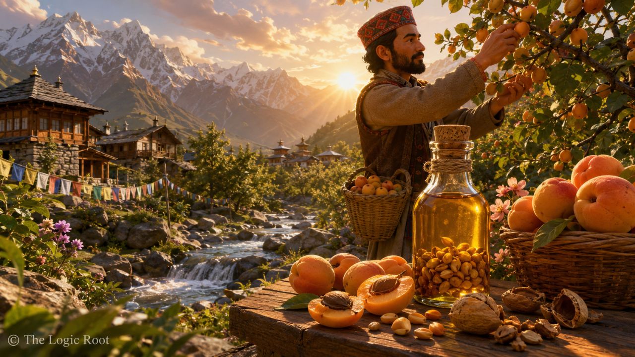 Wild Apricot trees and Himachali Chulli Oil in Kinnaur and Spiti Valley