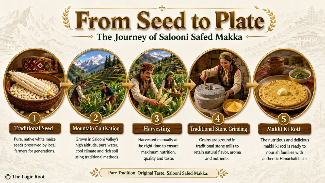 Salooni Safed Makka की खेती से भोजन तक की पूरी यात्रा।