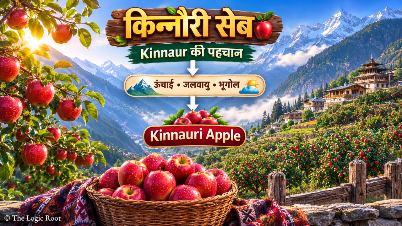 Kinnaur Himachal Pradesh में सेब के बाग और किन्नौरी सेब की भौगोलिक पहचान