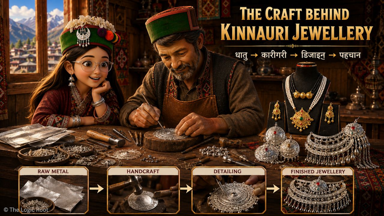 Traditional Kinnauri Jewellery craftsmanship and artisan making jewellery in Kinnaur