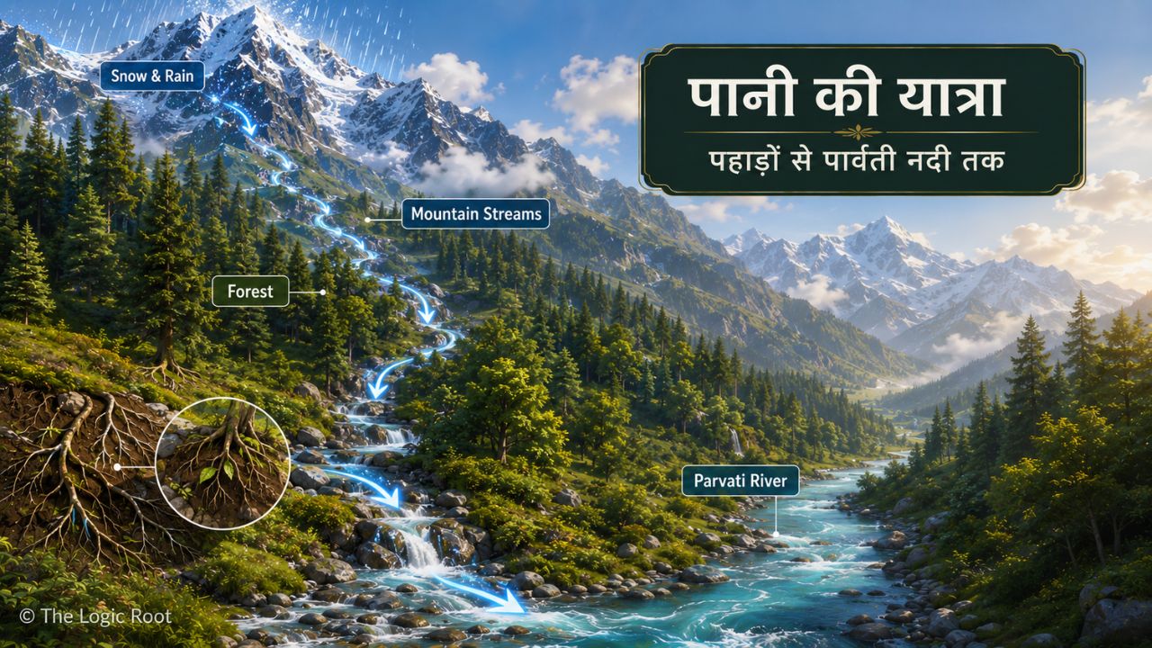 Parvati River water system and forests of Khirganga National Park