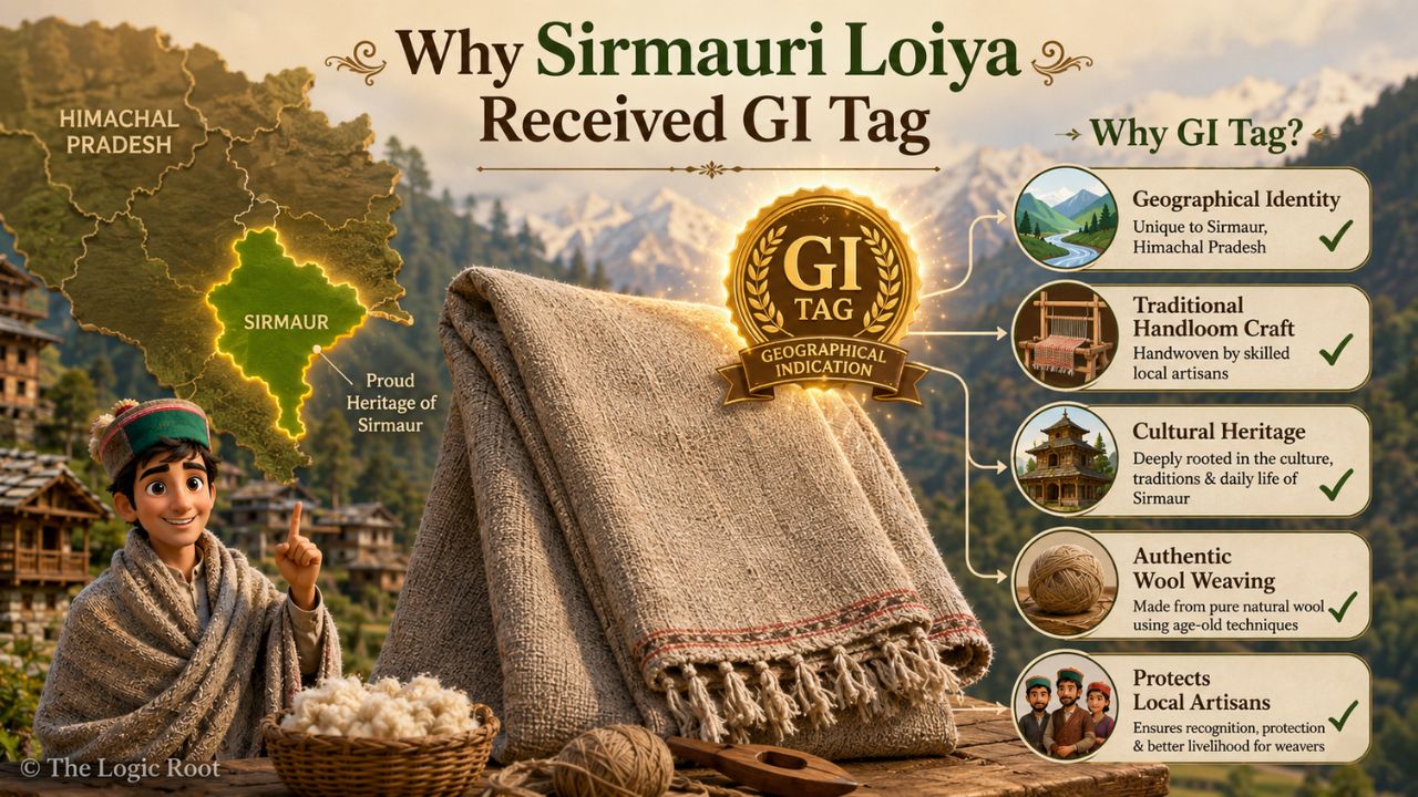 Why Sirmauri Loiya received GI Tag explained through infographic.