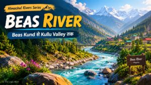 Beas River flowing through Kullu Valley