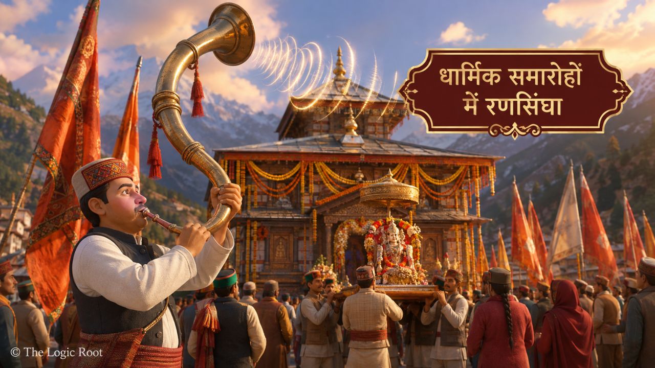 RanSingha played during traditional religious procession in Himachal Pradesh