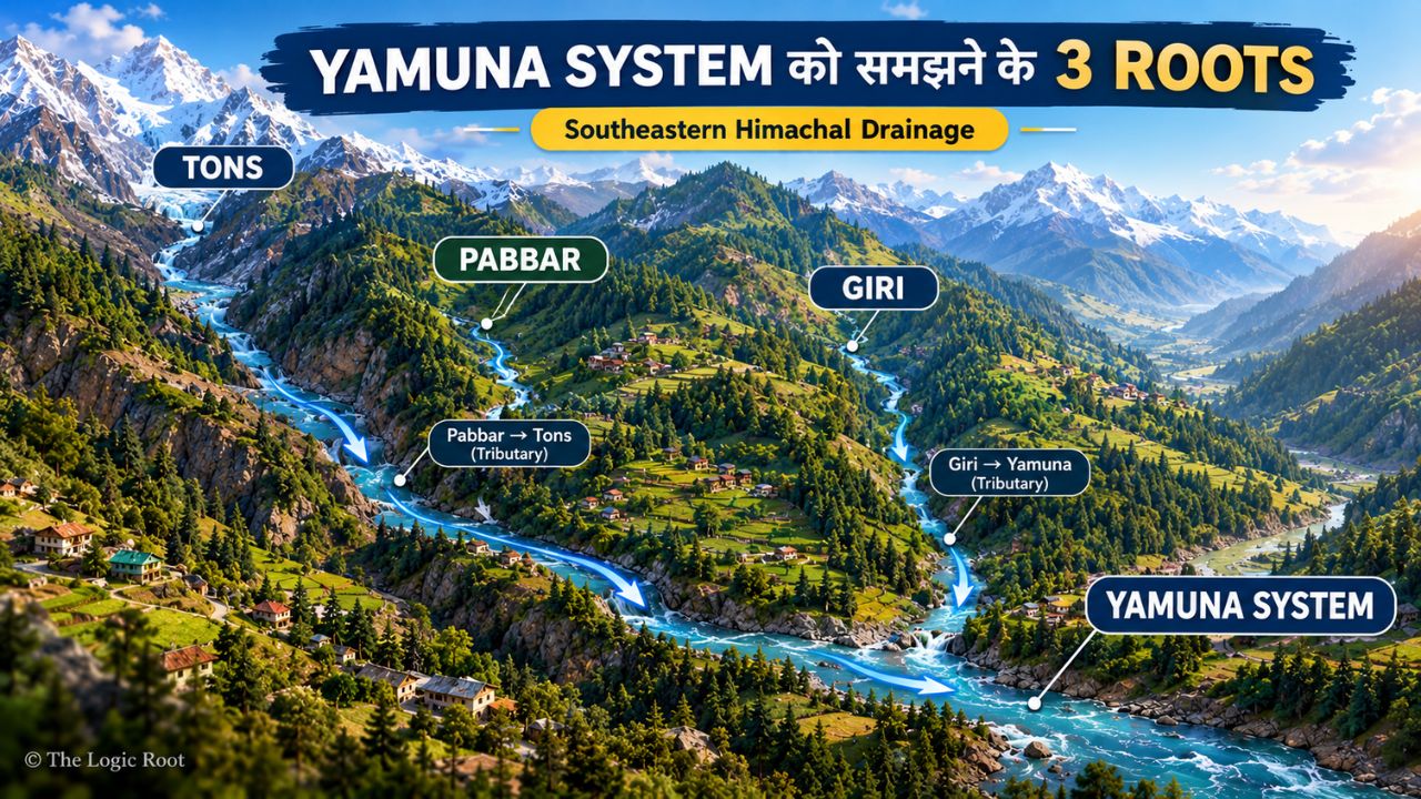 Tons Pabbar and Giri river systems connected with the Yamuna basin in Himachal Pradesh