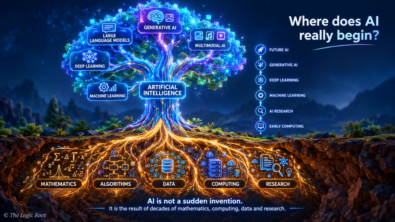 The Logic Root: Artificial Intelligence की roots में mathematics, algorithms, data और computing