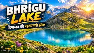 Bhrigu Lake near Manali, Kullu Himachal Pradesh with turquoise water and Himalayan mountains