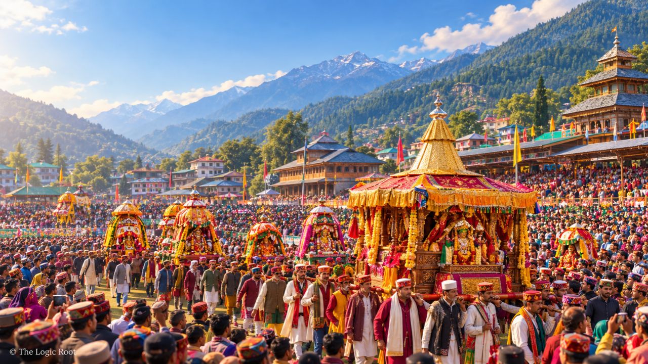 International Kullu Dussehra festival at Dhalpur Maidan in Himachal Pradesh