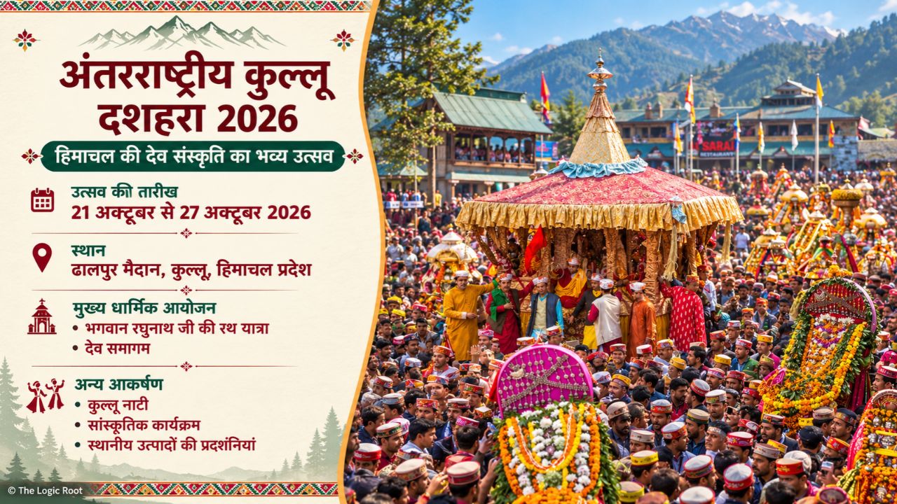 Kullu Dussehra 2026 festival scene at Dhalpur Maidan in Kullu, Himachal Pradesh