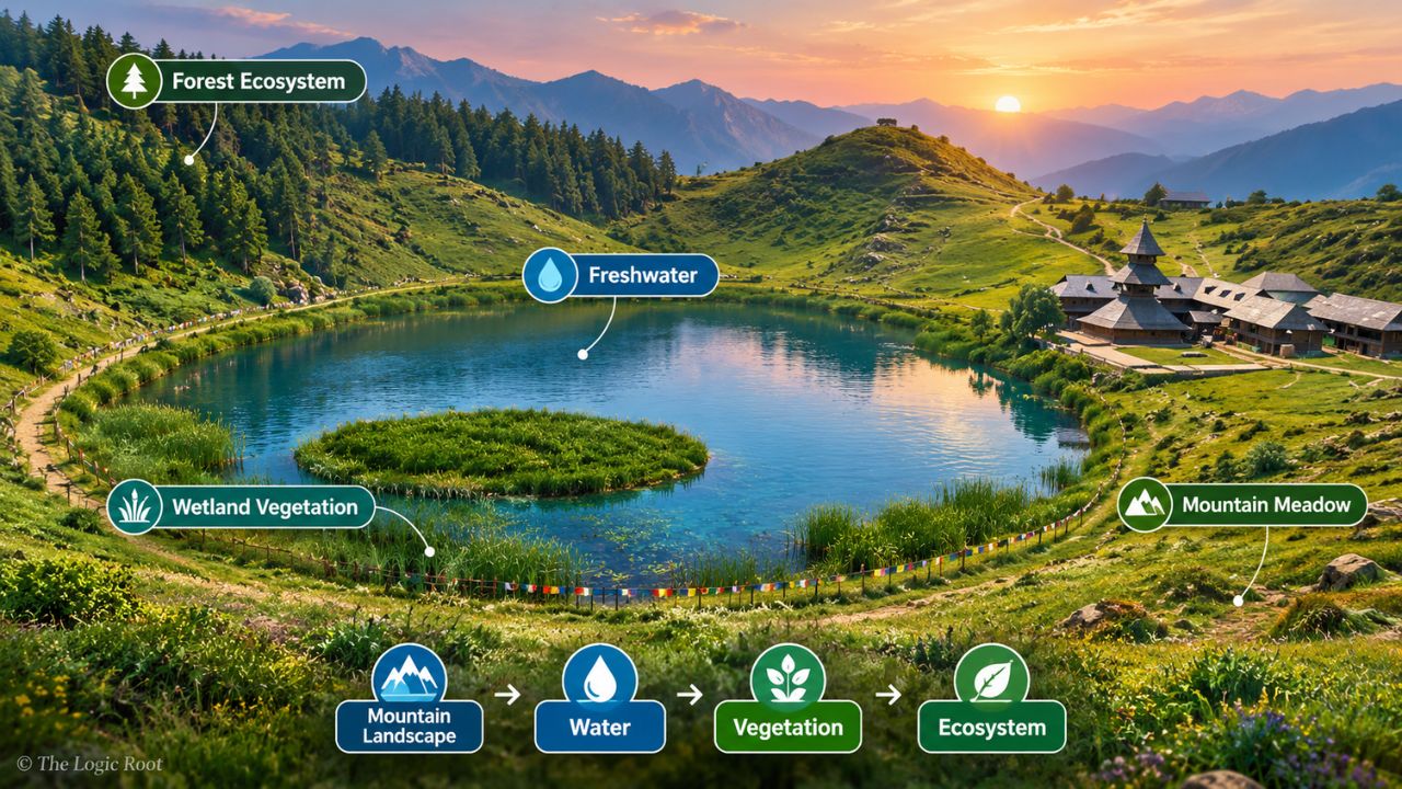 Prashar Lake Himalayan freshwater ecosystem and meadow