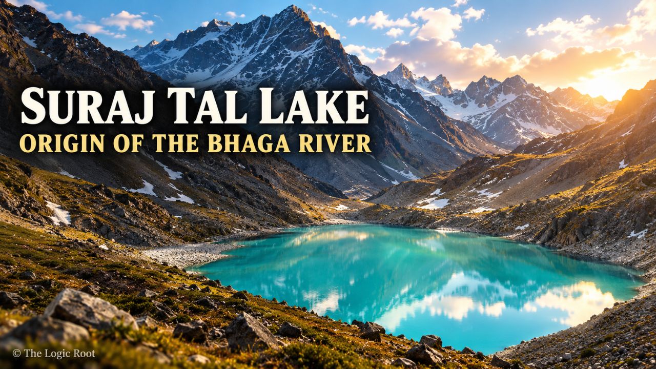 Suraj Tal Lake near Baralacha La in Lahaul Spiti, Himachal Pradesh